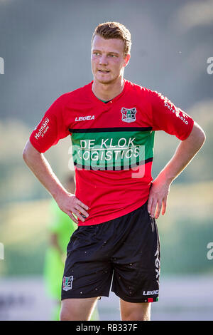 Estepona, Spagna. 06 gen 2019. Estepona, Spagna. 6 gennaio 2019. Calcio olandese Keuken Kampioen divisie Stagione 2018 / 2019. NEC player Ferdy Druijf durante il match NEC - Hannover 96. Credito: Pro scatti/Alamy Live News Credito: Pro scatti/Alamy Live News Foto Stock