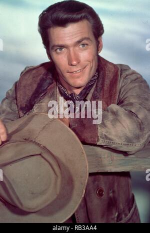 Pellicola originale titolo: RAWHIDE-TV. Titolo inglese: RAWHIDE-TV. Anno: 1959. Stelle: Clint Eastwood. Credito: M.G.M TELEVISIONE/CBS TELEVISIONE / Album Foto Stock