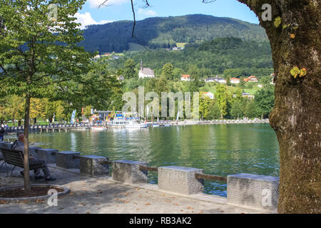 Mondsee, Salzkammergut, Austria Foto Stock