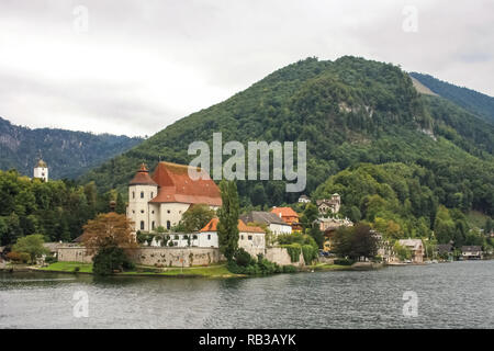 Traunsee, Lago, Salzkammergut, Austria Foto Stock