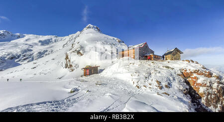 Sciare in Fieberbrunn, Austria Foto Stock