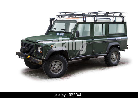 Off road jeep con tracciato di ritaglio Foto Stock