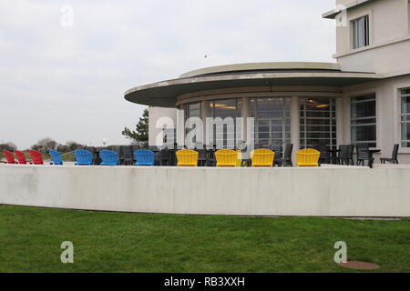 Barra rotonda nella parte posteriore del Midland Hotel Ristorante Foto Stock