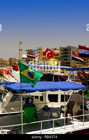 Porto di Tartus. Siria, Medio Oriente Foto Stock