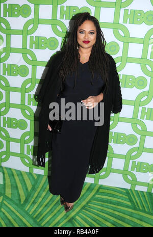 Beverly Hills, Californai, STATI UNITI D'AMERICA. Il 6 gennaio 2019. Direttore Ava DuVernay assiste del HBO ufficiali Golden Globe Awards dopo essere partito il 6 gennaio 2019 a circa 55 Ristorante di Beverly Hills, la California. Foto di Barry re/Alamy Live News Foto Stock