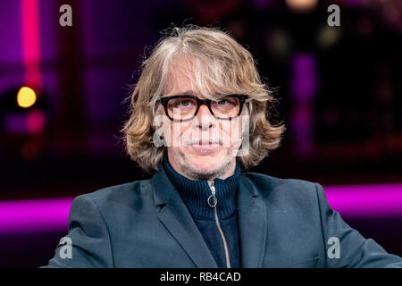 Leipzig, Germania. Xiv Dic, 2018. Il musicista e animatore Helge Schneider, registrati durante la MDR talk show 'Riverboat' su 14.12.2018 a Lipsia. Credito: Thomas Schulze/dpa-Zentralbild/ZB/dpa/Alamy Live News Foto Stock