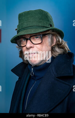 Leipzig, Germania. Xiv Dic, 2018. Il musicista e animatore Helge Schneider, registrati durante la MDR talk show 'Riverboat' su 14.12.2018 a Lipsia. Credito: Thomas Schulze/dpa-Zentralbild/ZB/dpa/Alamy Live News Foto Stock