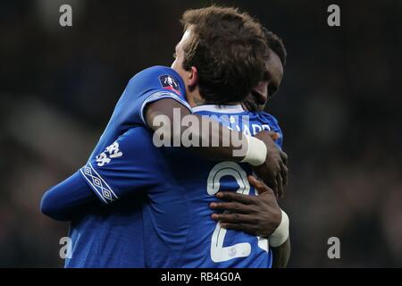 IDRISSA GANA GUEYE , Bernard, Everton FC V LINCOLN CITY, Everton FC V LINCOLN CITY, EMIRATES FA Cup, 2019 Foto Stock