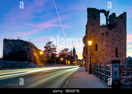 Rovine della Dent Creuse in Montée de Clausen, città di Lussemburgo, Lussemburgo Foto Stock