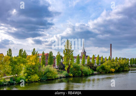 Fechenheim, Frankfurt am Main, Germania Foto Stock