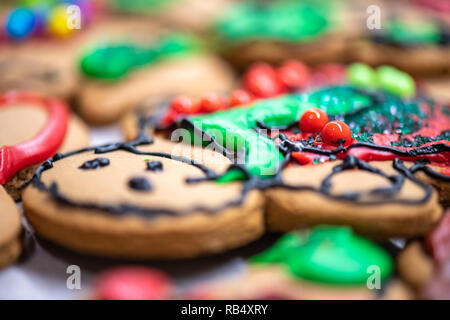 Gingerbread con sfocato di sfondo e primo piano. Foto Stock