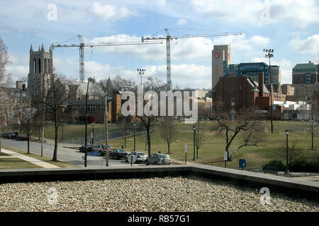 Edifici nell'area del Circolo Universitario di Cleveland, OH, USA Foto Stock