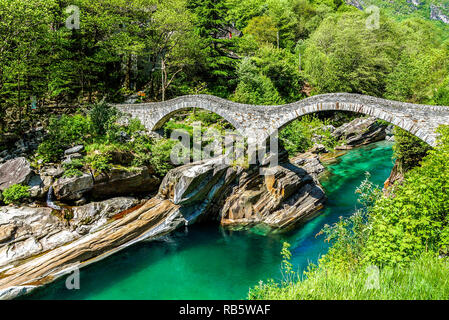 Valle Verzasca Foto Stock