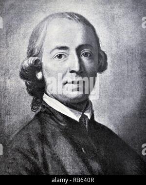 Johann Gottfried von Herder (1744-1803) fu un filosofo tedesco, teologo, poeta e critico letterario. Egli è associato con i periodi di illuminismo, Sturm und Drang e classicismo di Weimar Foto Stock