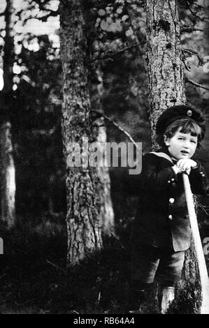 Alexei Nikolaevich (12 agosto 1904 - 17 luglio 1918) Tsesarevich e apparente erede al trono dell'impero russo. Egli era il bambino più in giovane età e il figlio unico di imperatore Nicola II e l'imperatrice Alexandra Feodorovna. Egli era nato con emofilia. È stato assassinato insieme ai suoi genitori, quattro sorelle e tre fermi durante la Guerra Civile Russa per ordine del governo bolscevico Foto Stock