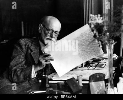 Sigmund Freud (1856-1939). Neurologo austriaco, noto come il padre fondatore della psicoanalisi Foto Stock