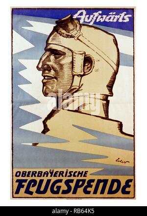 Il tedesco di propaganda di guerra poster creato da Fritz Erler (1868 - 1940). Pittore tedesco, graphic designer e scenografo. Creatore di diversi manifesti di propaganda durante la guerra mondiale I. datata 1916 Foto Stock