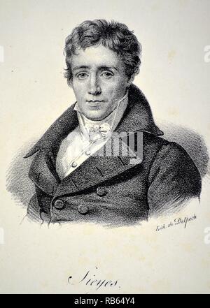 Emmanuel Joseph Sieyes (1748-1836), Abbe Sieyes, assistere francese e un teorico politico. Foto Stock