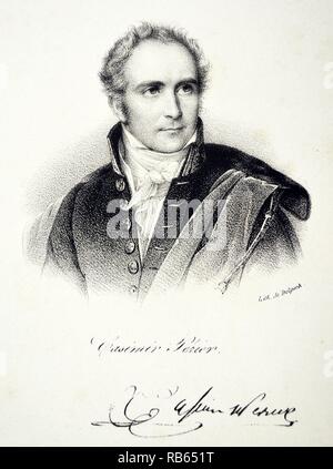 Casimir Perier (1777-1832) banchiere francese e più. Litografia, Parigi, 1832. Foto Stock