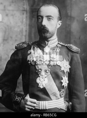 Ritratto del Granduca Michael Alexandrovich di Russia. Egli era il figlio più giovane dell'Imperatore Alessandro III di Russia. Datata intorno al 1910. Foto Stock