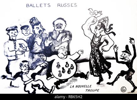 La seconda guerra mondiale: Cartoon di Jenny Goldberg raffigurante Stalin e Hitler Foto Stock