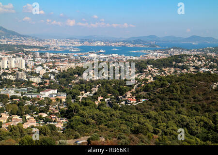 Vista generale di Tolone (Var, Francia) Foto Stock