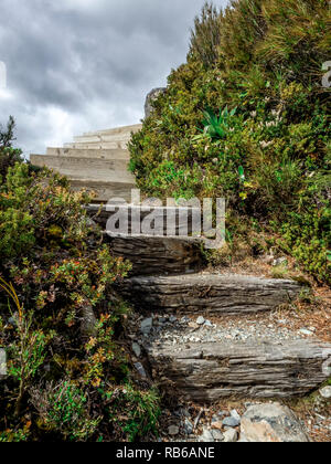 Sealy Tarns via stelle, Aoraki, Mount Cook, Nuova Zelanda, NZ Foto Stock