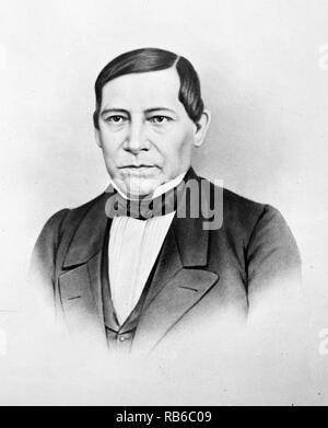 Benito Pablo Juárez García (1806 - 1872) messicano, presidente del Messico Foto Stock