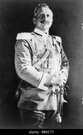 Wilhelm II (1859 - 1941) ultimo imperatore tedesco (Kaiser) e re di Prussia, 1888 - 1918 Foto Stock