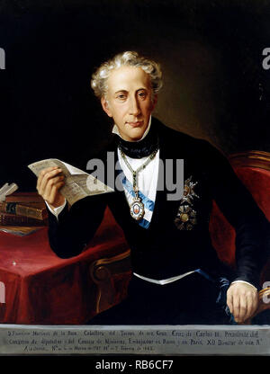 Francisco de Paula Martínez de la Rosa y Cornejo (1787 - 1862) spagnolo statista e il primo ministro di Spagna. Foto Stock