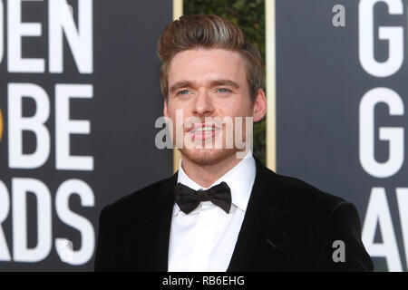 Beverly Hills, Stati Uniti d'America. 06 gen 2019. Richard Madden frequentando il 76th Annuale di Golden Globe Awards presso il Beverly Hilton Hotel il 6 gennaio 2019. Credito: Geisler-Fotopress GmbH/Alamy Live News Foto Stock