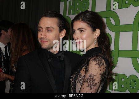 Kieran Culkin, Jazz Charton 01/06/2019 La 76th Annuale di Golden Globe Awards HBO dopo essere partito svoltasi a circa 55 ristorante presso il Beverly Hilton di Beverly Hills, CA Foto: Cronos/Hollywood News Foto Stock