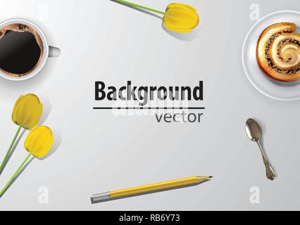 Donna blogger workspace con gli occhiali Illustrazione Vettoriale