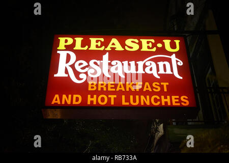 Si prega di U ristorante, New Orleans, in Louisiana. Foto Stock