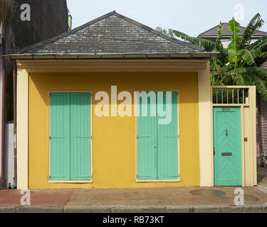 Casa a New Orleans French Quarter quartiere. Foto Stock