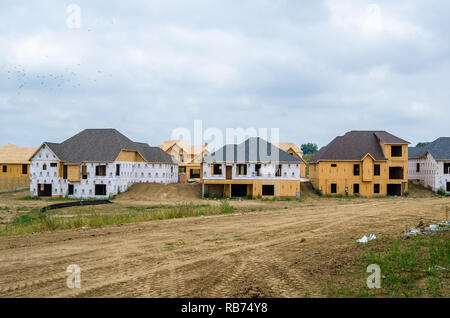 Suburban case in costruzione Foto Stock