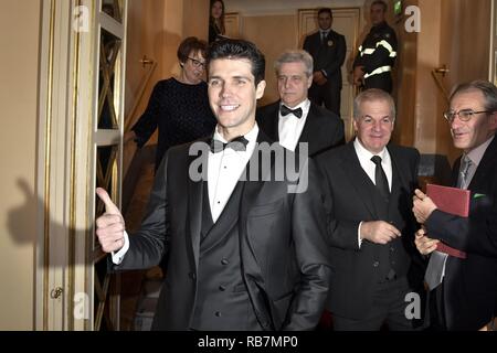 Celebrità partecipare a "Attila' Premiere per la apertura della stagione al Teatro La Scala con: Roberto Bolle Dove: Milano, Italia Quando: 07 Dic 2018 Credit: IPA/WENN.com * * disponibile solo per la pubblicazione in UK, USA, Germania, Austria, Svizzera** Foto Stock