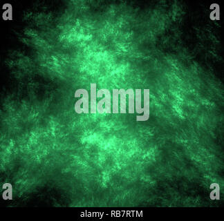 Ufo verde frattale sfocata sullo sfondo. Fantasy texture frattale. Arte digitale. Il rendering 3D. Computer immagine generata Foto Stock