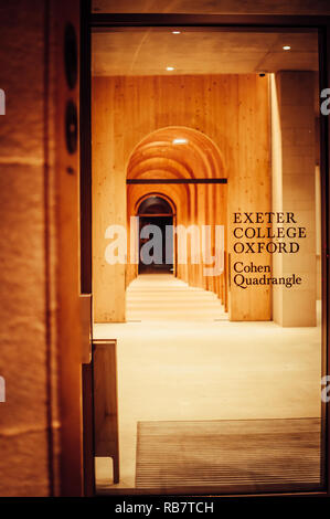 L'ingresso a Exeter College di Oxford Foto Stock