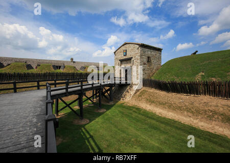 Ingresso al Old Fort Niagara, nello stato di New York Foto Stock