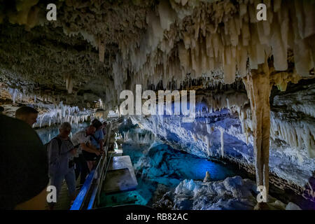 Hamilton, Burmuda. Le grotte di cristallo è una delle Bermuda devono vedere meraviglie naturali. Foto Stock
