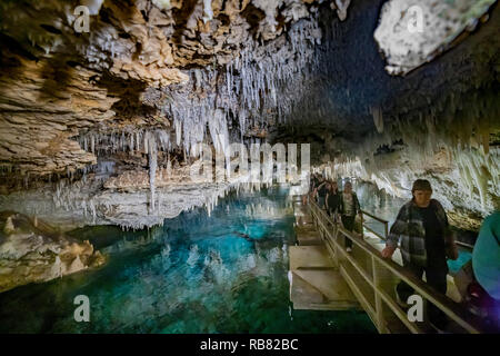 Hamilton, Burmuda. Le grotte di cristallo è una delle Bermuda devono vedere meraviglie naturali. Foto Stock