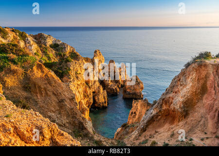 Ponta da Piedade, Lagos, Algarve, PORTOGALLO Foto Stock