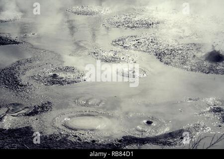 Piscine di fango Foto Stock