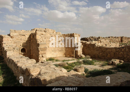 Le rovine della chiesa romana in Umm ar-Rasas,un sito archeologico in Giordania. Patrimonio Mondiale UNESCO. Foto Stock