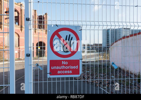 Serrature Eastside sito di riqualificazione a Belmont fila in Eastside, Birmingham Foto Stock