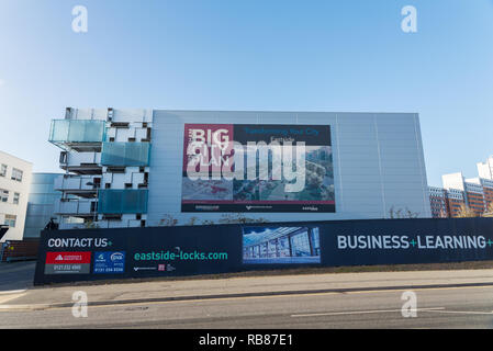 Serrature Eastside sito di riqualificazione a Belmont fila in Eastside, Birmingham Foto Stock