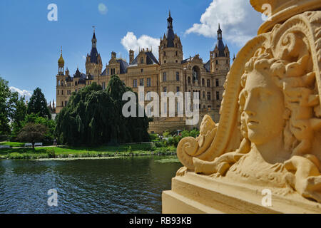 Castello di Schwerin, Germania Foto Stock