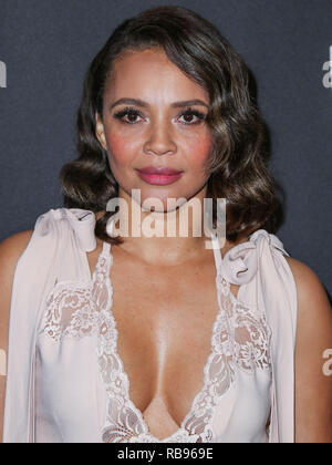 BEVERLY HILLS, Los Angeles, CA, Stati Uniti d'America - 06 gennaio: attrice Carmen Ejogo arriva a 2019 InStyle e Warner Bros Foto Golden Globe Awards After Party tenuto presso il Beverly Hilton Hotel il 6 gennaio 2019 in Beverly Hills Los Angeles, California, Stati Uniti. (Foto di Xavier COLLIN/Image Press Agency) Foto Stock