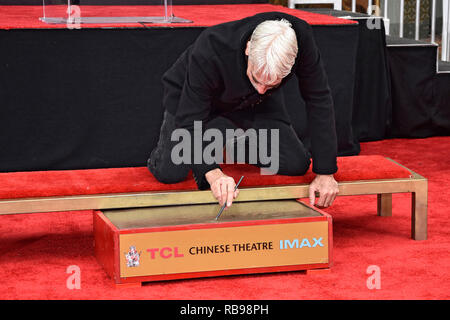 Sam Elliott assiste la sua mano e ingombro cerimonia al TCL teatro cinese il 07 gennaio 2019 in Hollywood, la California. Foto Stock